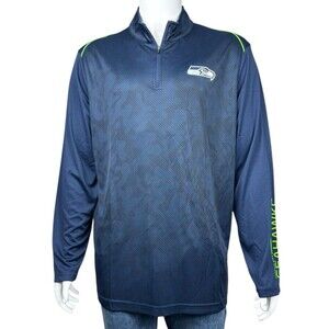 Seattle Seahawks Mens X-Large Pullover Blue Camo Emerald City NFL Team Apparel